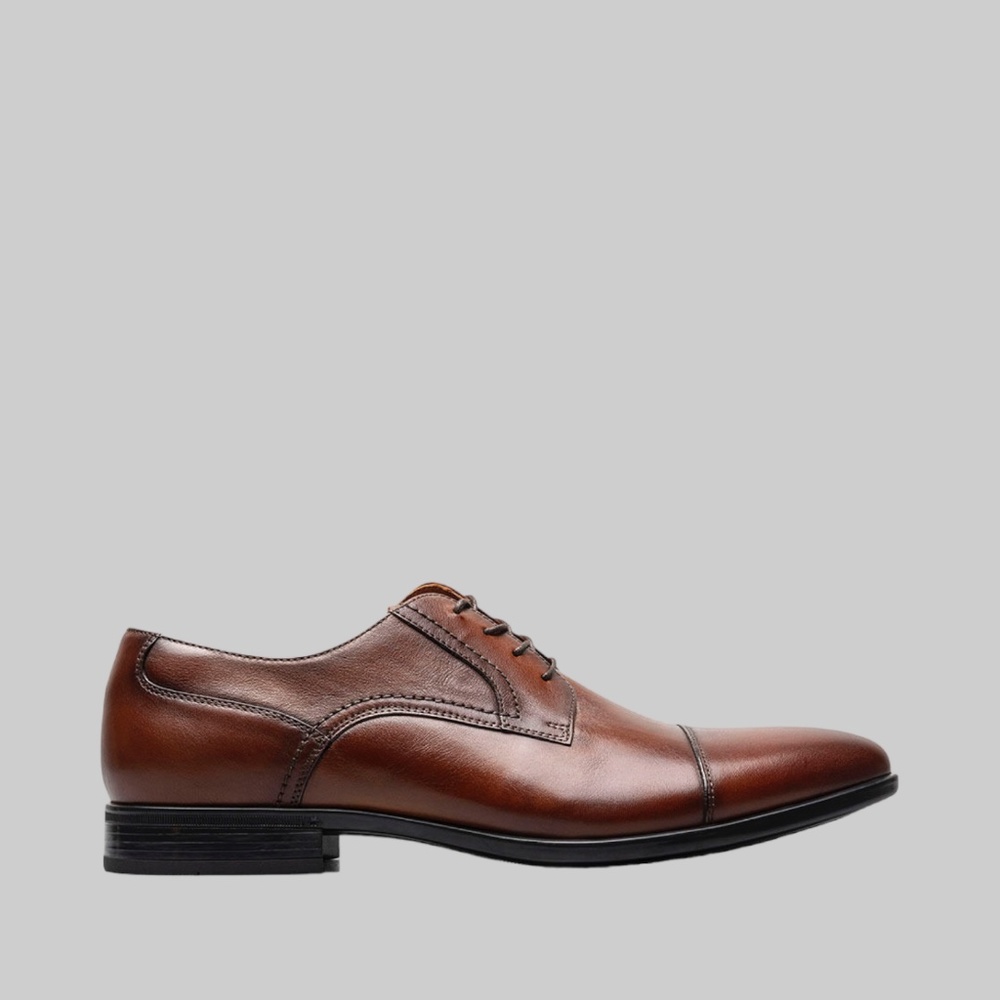 Men's Florsheim Zaffiro Cap Toe Oxford in Cognac Leather. 15204 221